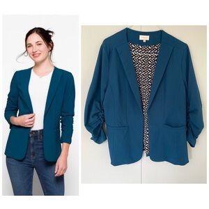 Skies Are Blue Teal Blazer